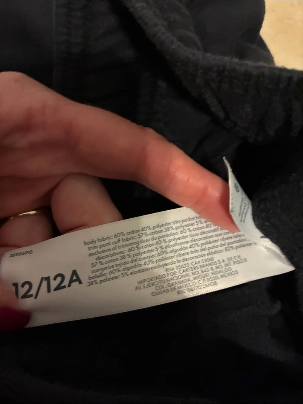 Carter’s Kids Black, Navy & Gray Cotton Blend Jogger Pants - Pack of 3